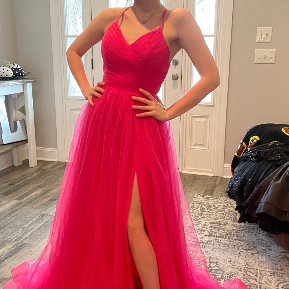 Pink prom dress